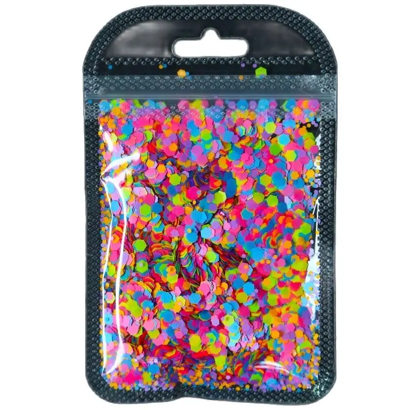 4 Shape 1 Chunky Confetti Glitter | Glitter Tumblers | Nail Art Glitter | Chunky Glitter | Heat Resistant Glitter | Neon Glitter