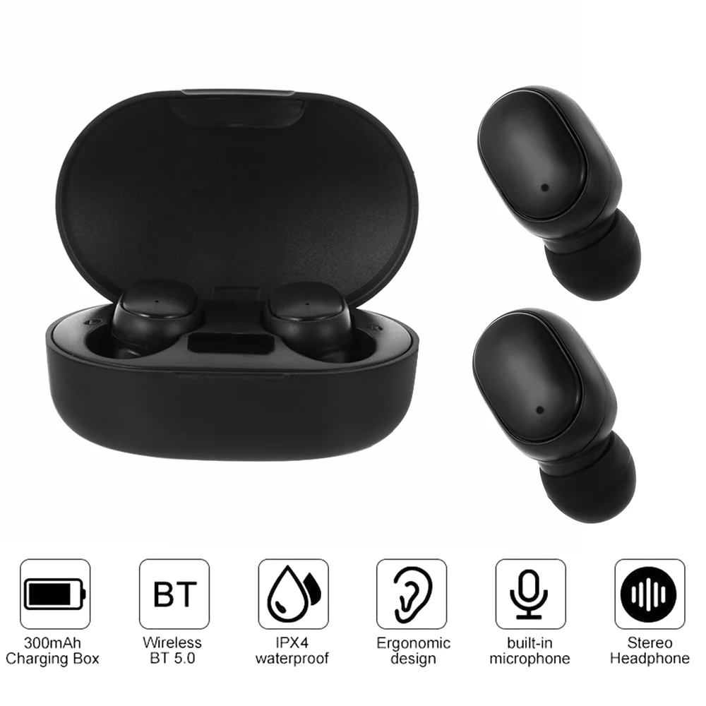 TWS-наушники A6L с поддержкой Bluetooth 5 0 и светодиодным дисплеем |