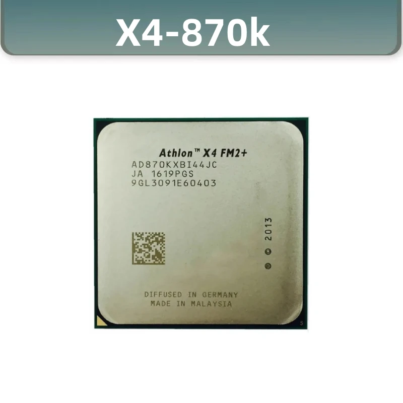 

Athlon X4 870K X870K Boxed with radiator FM2+ Quad-Core CPU 100% working properly Desktop Processor