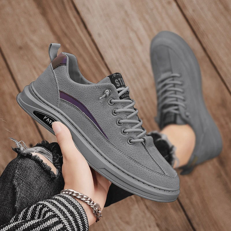 Мужские холщовые кроссовки дышащие для ходьбы скейтборда плоская подошва