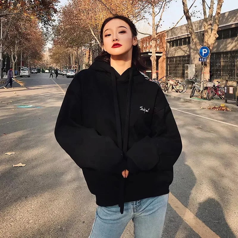 

Autumn and winter plus hooded sweater women's cotton pullover sweater 2020 gray