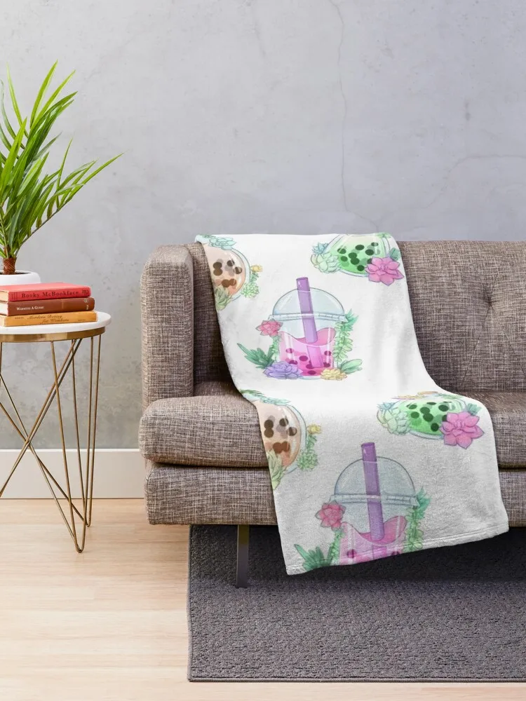 Набор бутылок для сочного пузырькового чая пледы одеяла диванов лохматое одеяло