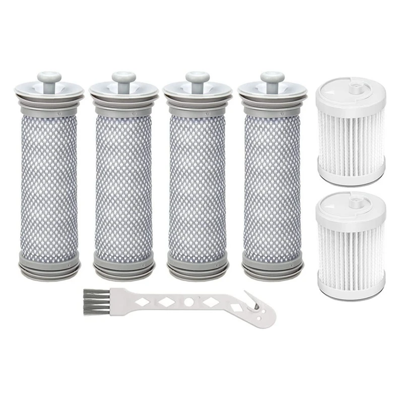 

4 основных фильтра и 2 фильтра HEPA, совместимые с Tineco A10/A11 Hero/Master, беспроводной вакуумный фильтр