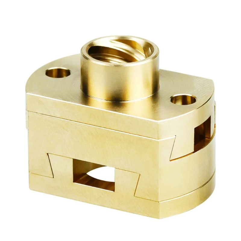 

Oldham Coupling Brass Nut Coupler Upgraded for CR10 S4S5 Ender3 Pro V2 3D Printers Z-axis 8mm Lead Screw Hotbed