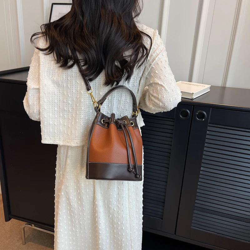 

Fashion Women's Shoulder Bags Bucket Bag Purses and Handbags Luxury Designer Messenger Bag High Quality Leather Brand Female Bag