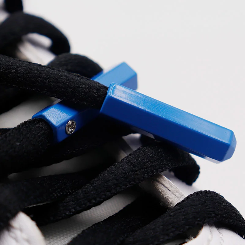 Coolstring Tips 24.5*6.8mm Air Sneaker Rope Decorations Athletic Bright Blue String Heads Six Prism Metal Aglets 20pcs Wholesale