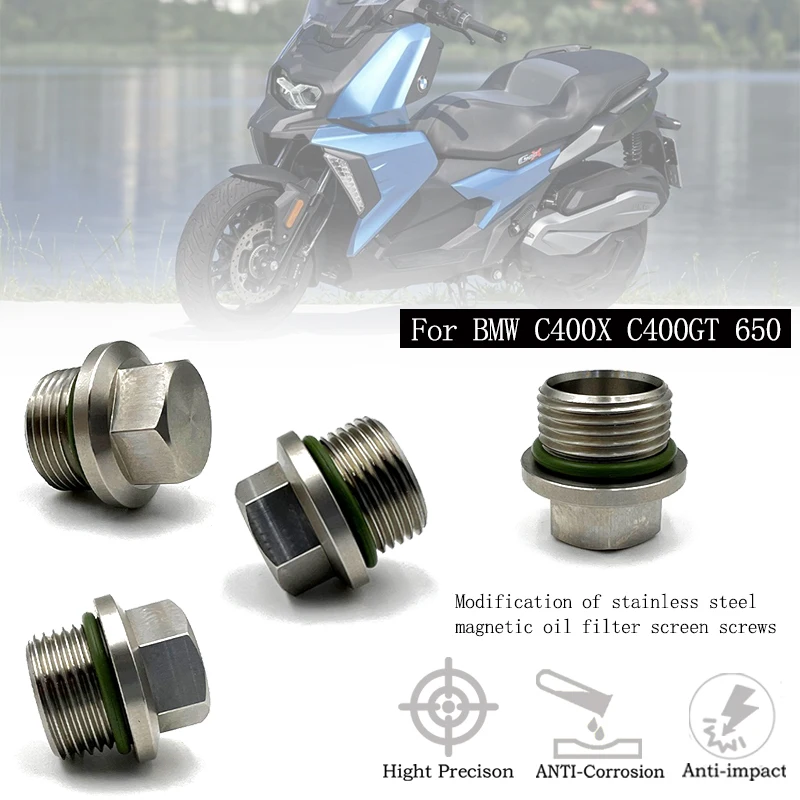 Для BMW C400X C400GT нержавеющая сталь N45 магнитное масло аксессуары для мотоциклов