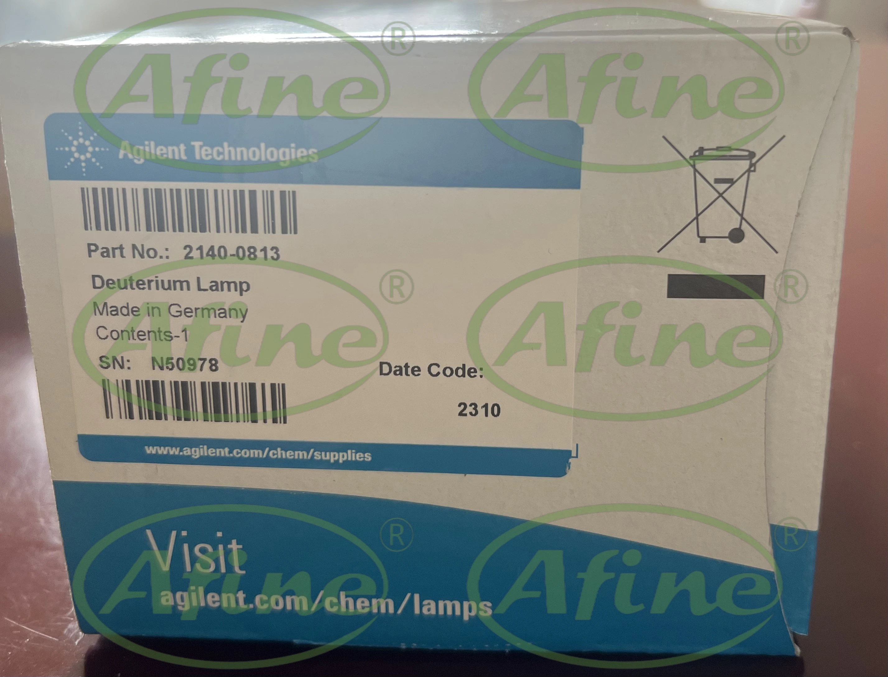 Лампа источника света AFINE 2140-0813 DAD/MWD лампа Deuterium с длительным сроком службы для