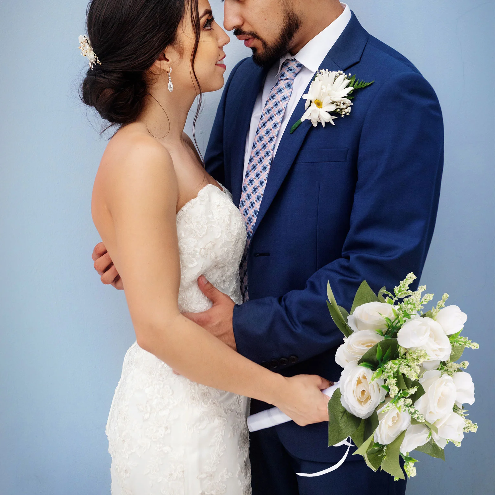 

Wedding Bouquet Bouquets Flowers Flower Bride Rose Fakebridesmaid Holding Artificial Throw Hand Bridal Real Prom Looking Floral