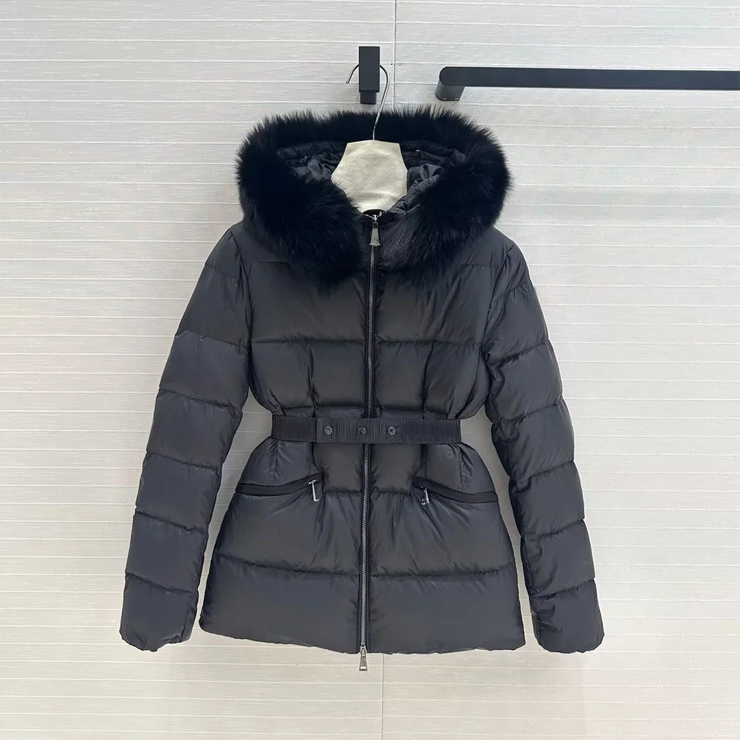 Новая мода зимнее теплое 90% белое пальто на гусином пуху женское роскошное