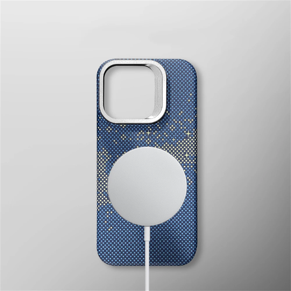 Металлический чехол для iPhone 16 Plus 15 14 13 Pro Max Magsafe Mganetic