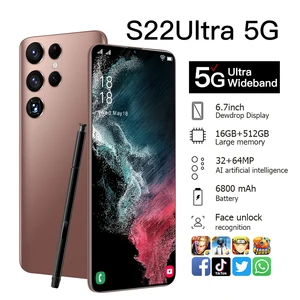 s22 ultra cell phone 4g 5g dual sim smartphone 6 7 inch hd screen android 12 celular 32mp64mp camera unlocked mobile phones free global shipping