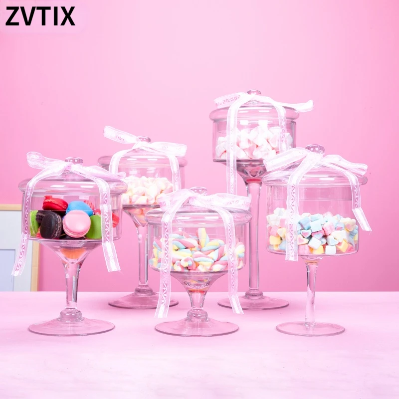 

Стеклянная бутылка, банка для конфет с крышкой, прозрачная коробка, милые банки для специй, свадебные конфеты, свадебное украшение, пушистая стеклянная чаша