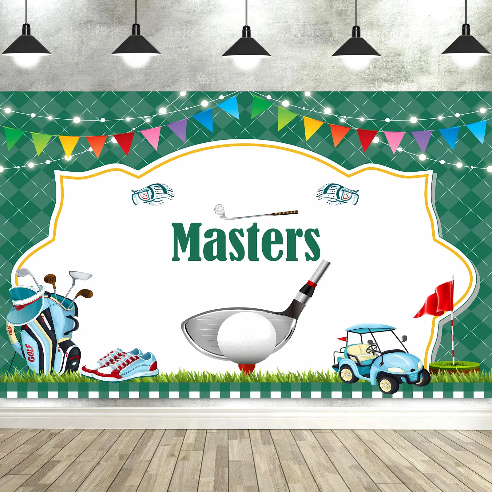 Masters Golf Party Украшения Фон для фотосъемки Реквизит для фотостудии Баннер Скатерть (art.: 3920cd57416ec) - 3920cd57416ec