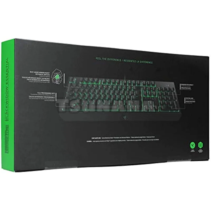 Razer BlackWidow Essential Esports Gaming Keyboard Durable Up To 80 Million Keystrokes - Razer Green Mechanical Switches