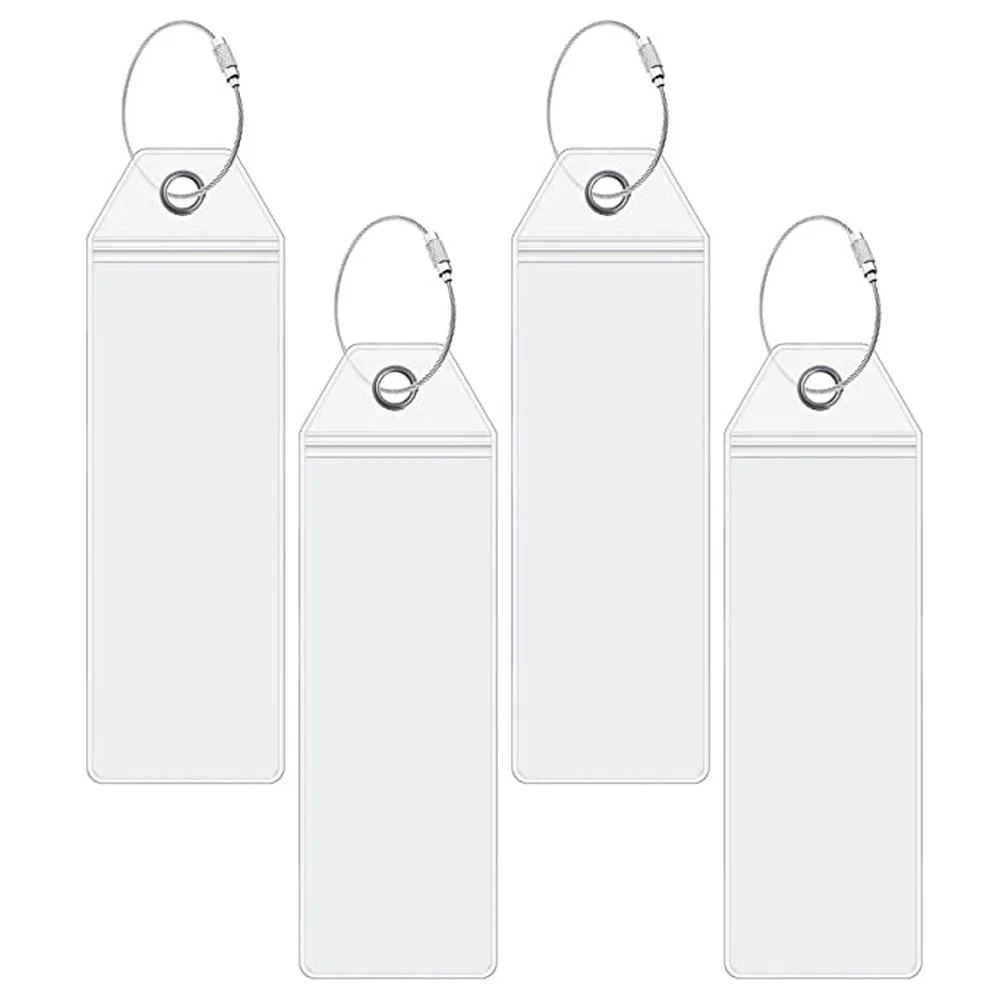 

4 Pcs Cruise Baggage Tag Suitcases Name Id Cards Luggage Identify Tags Plane Travel Essentials Bright Colored Hanging Business