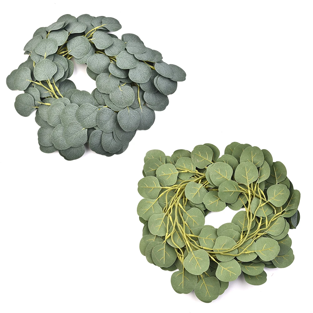 

2M Artificial Eucalyptus Vine Garland Hanging Wall Rattan Wedding Party Outdoor Hanger Greenery Christmas Decorations 2022