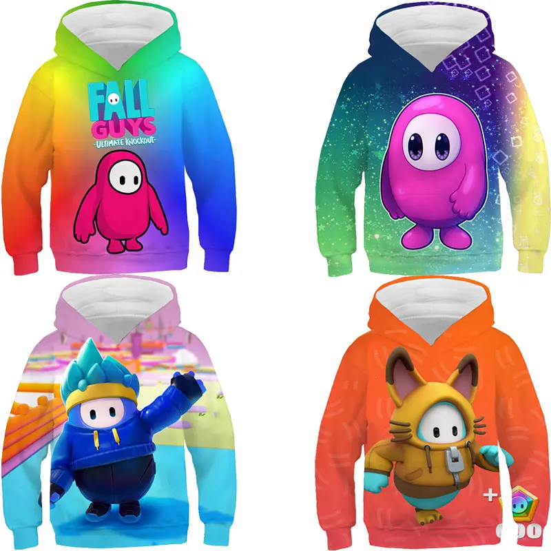 

Толстовка с капюшоном для мальчиков и девочек, свитшот с длинным рукавом, пуловер, худи с мультяшным 3D-принтом, одежда для детей, топы, на осе...