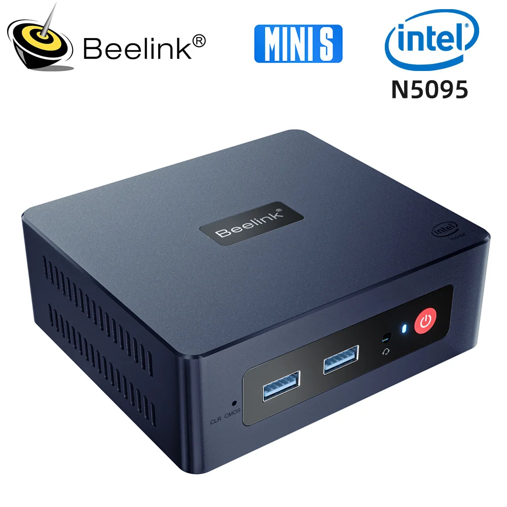 2022 Beelink Mini S Windows 11 Intel 11th Gen N5095 Mini PC DDR4 8GB 128GB SSD Desktop Gaming Computer VS U59 GK Mini J4125