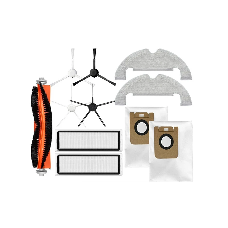 

Запчасти для пылесоса Dreame L10 Plus / Z10 Pro, основная и боковая щетки, фильтр НЕРА, тряпочка для швабры, аксессуары