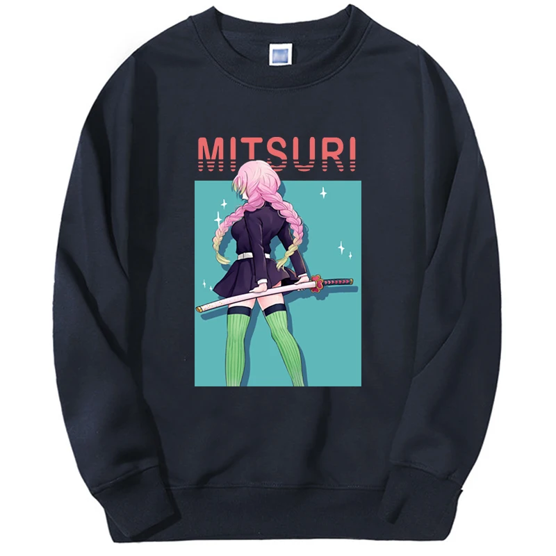 Мужские толстовки с капюшоном Tanjirou черные повседневные оверсайз в стиле хип-хоп