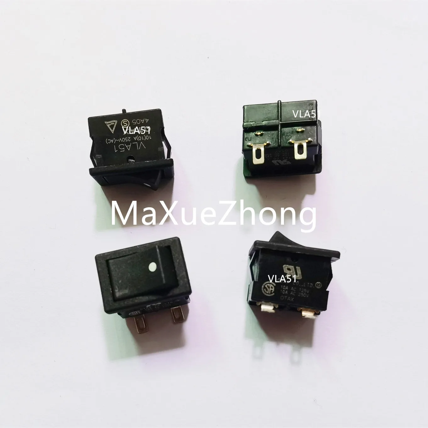 Оригинальный новый 100% клавишный переключатель VLA51 10A 250V 2pin 2gear с серебристым контактом