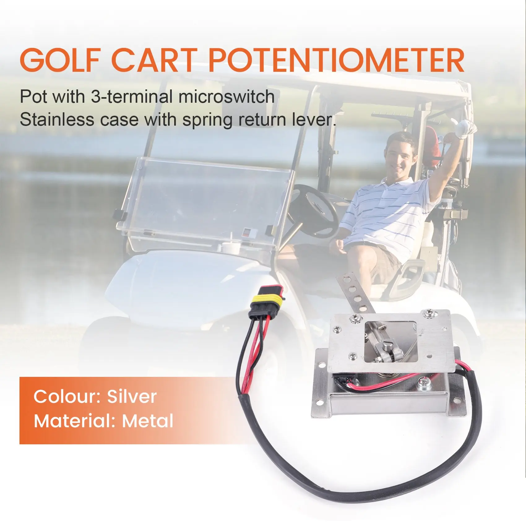 Потенциометр для гольф-мобиля модели 0-5K с тройным мини-проводом