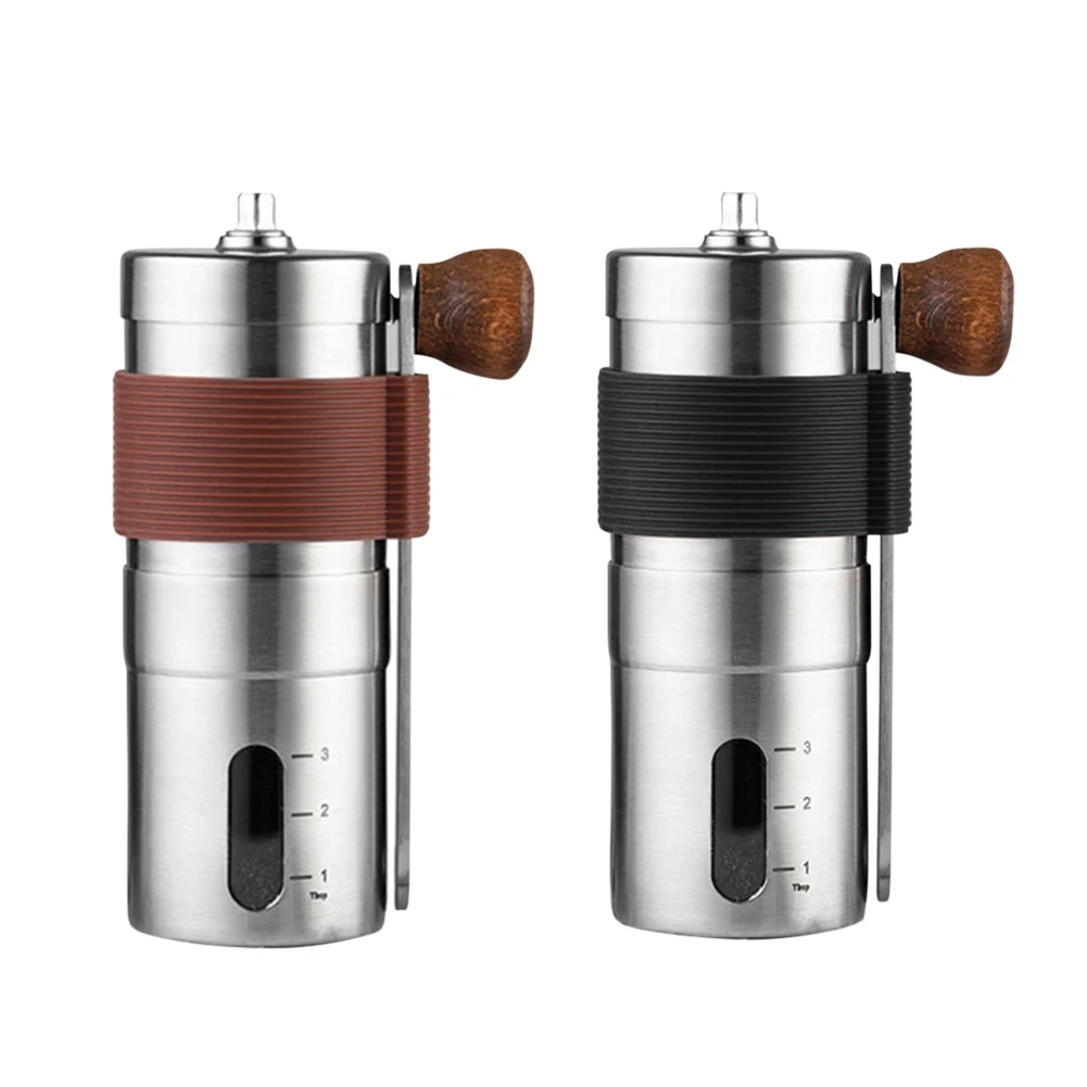 

Portable Manual Coffee Grinder Higher Hardness Conical Ceramic Burrs Stainless Steel Hand Coffee Bean Grinder For Home Office