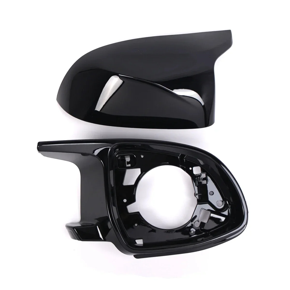 Фото Для BMW 3X G01 X3M F97 2019-2023 гг., комплект из 4 предметов, ярко-черное опорное кольцо автомобиля, крышка зеркала заднего вида в сборе OE: 51168097351 №4