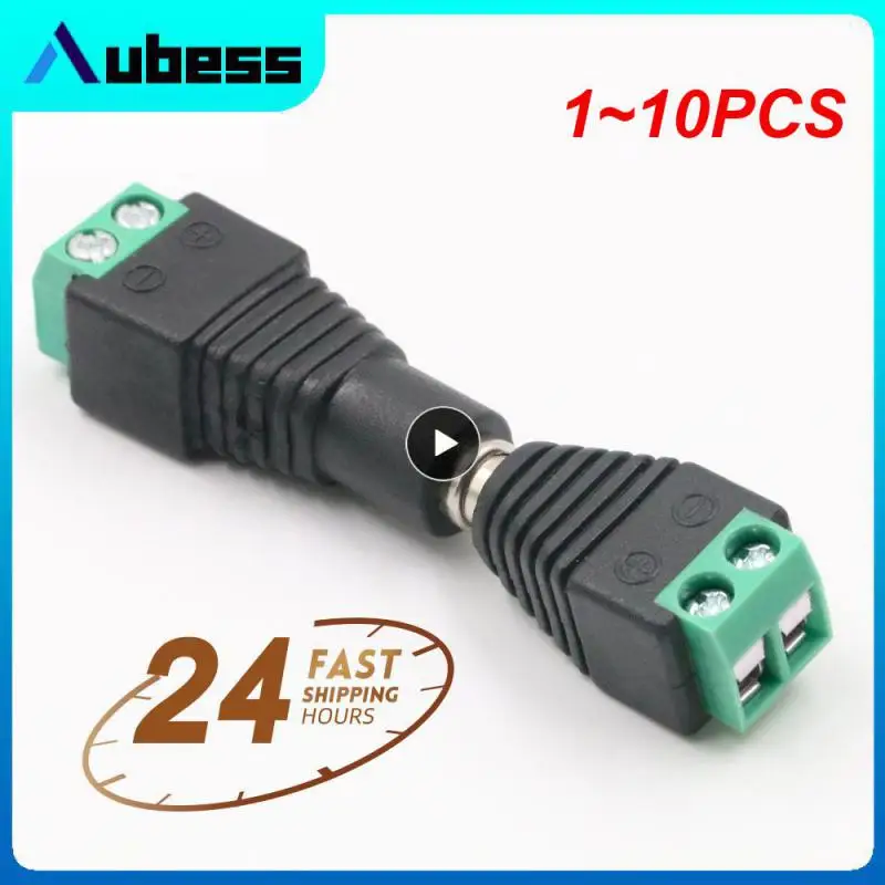 

1~10PCS bnc connector DC BNC Male female Connector Coax CAT5 Video Balun Adapter Plug for Led Strip Lights CCTV Camera