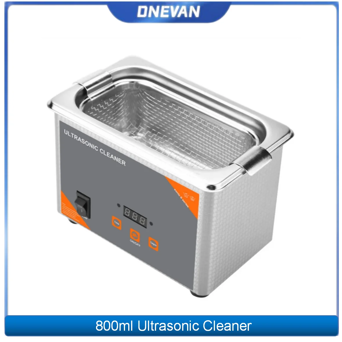 

800ml Ultrasonic Cleaner Digital Time 35W Washing Jewelry Necklace Glasses Watch Brush Ultrasound Washer Machine