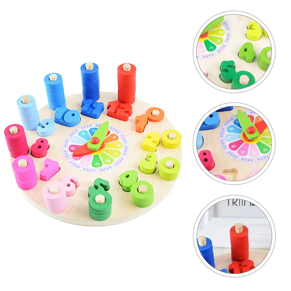 

1Pc Number Cognition Plaything Number Learning Clock Durable Children Puzzle