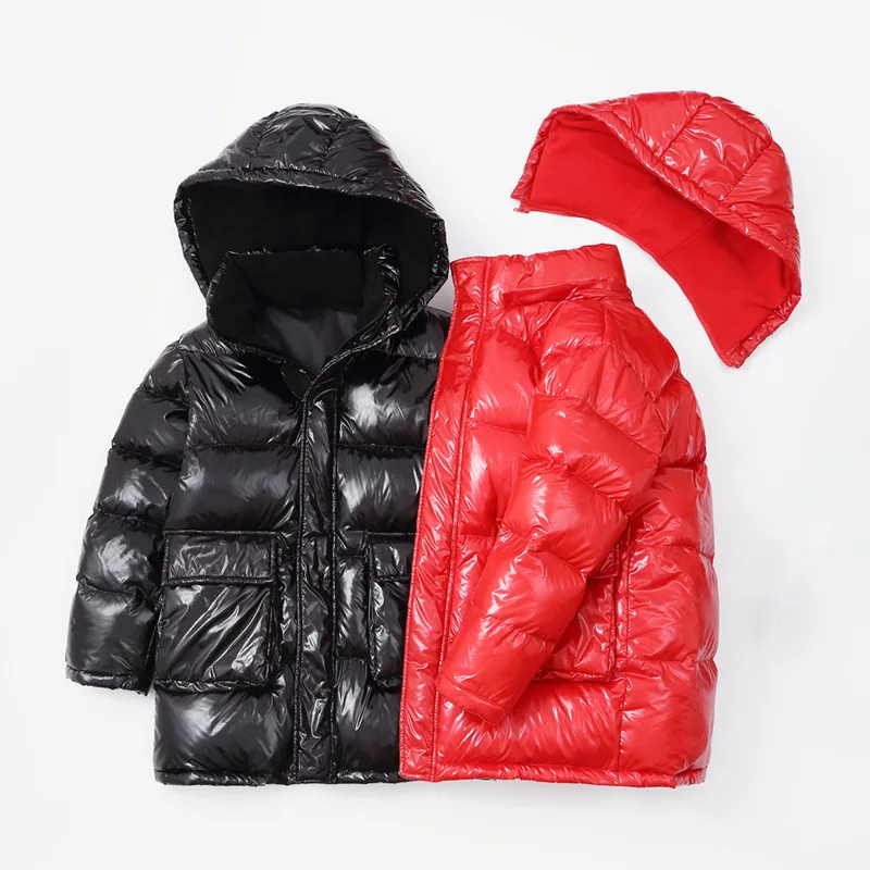 Winter Clothes for Kids Medium Long Winter Coat Thickened Baby Clothes Childrens Down Jacket