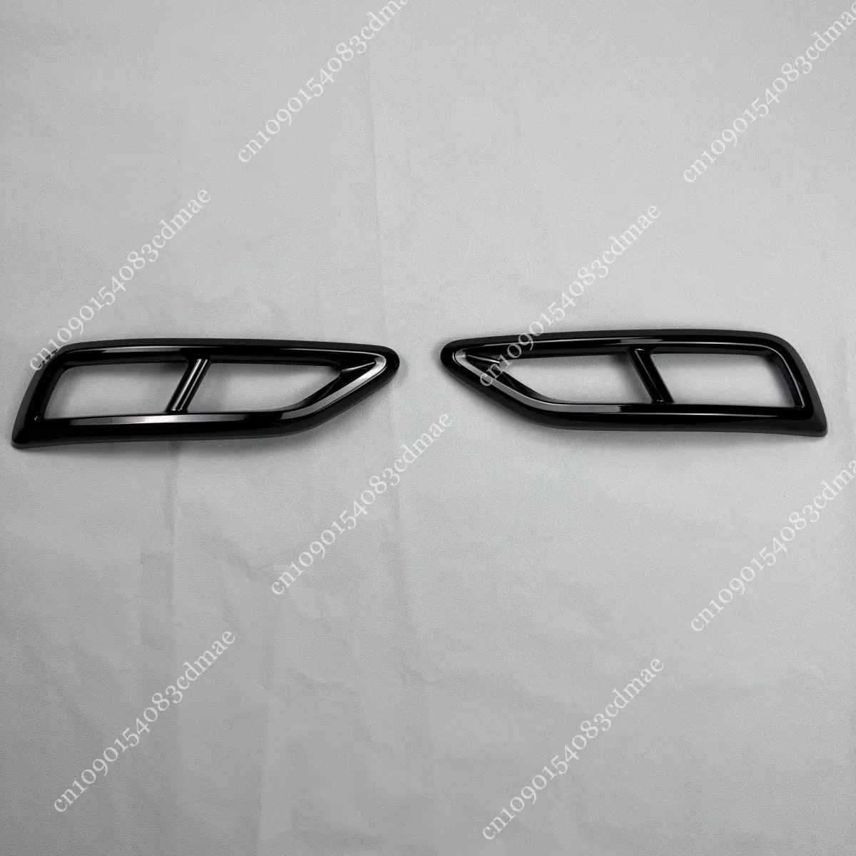 

Для Volkswagen Tiguan MK2 R-Line Facelift 2020-2023 задний бампер глянцевый черный стикер выхлопной трубы аксессуар для защиты выхлопной трубы