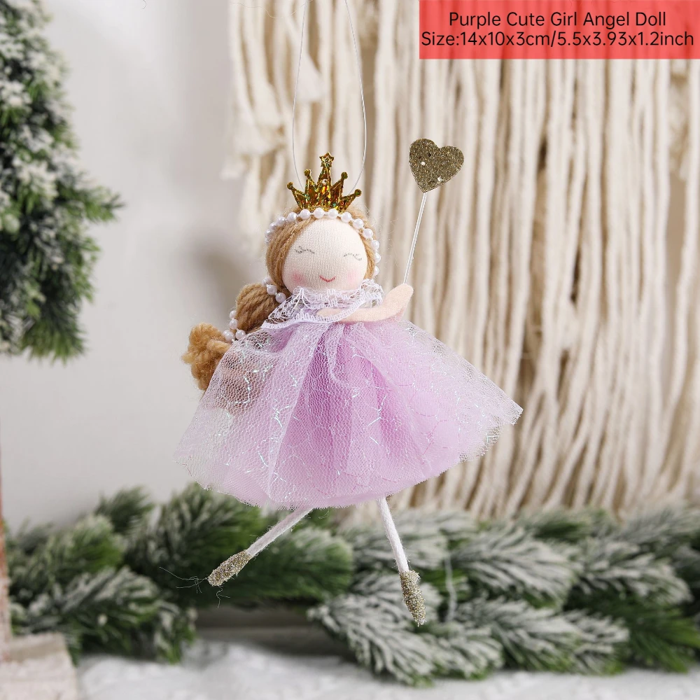 

Новогодняя подвеска-ангел принцесса