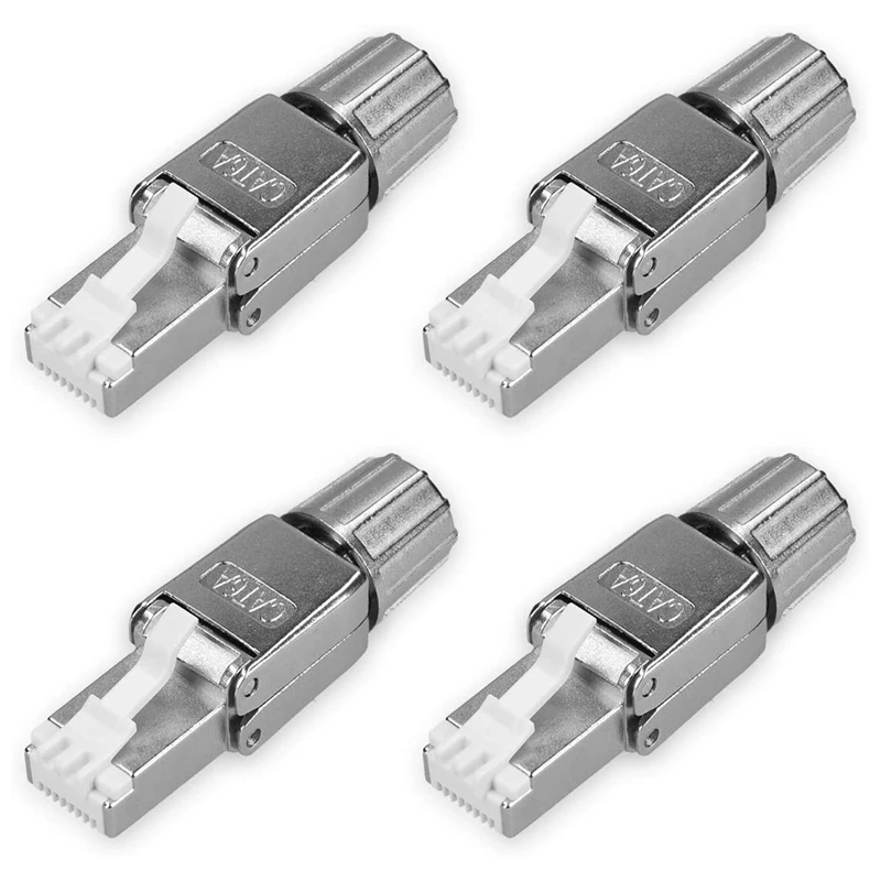 

Комплект сетевых соединителей RJ45-4 Cat6A RJ-45 сетевые Соединители-экранированные разъемы для кабеля Ethernet 6A