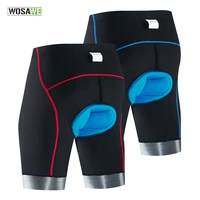 wosawe mens cycling shorts gel padded breathable mesh cycling underwear shockproof bicycle underpant mtb road bike riding shorts
