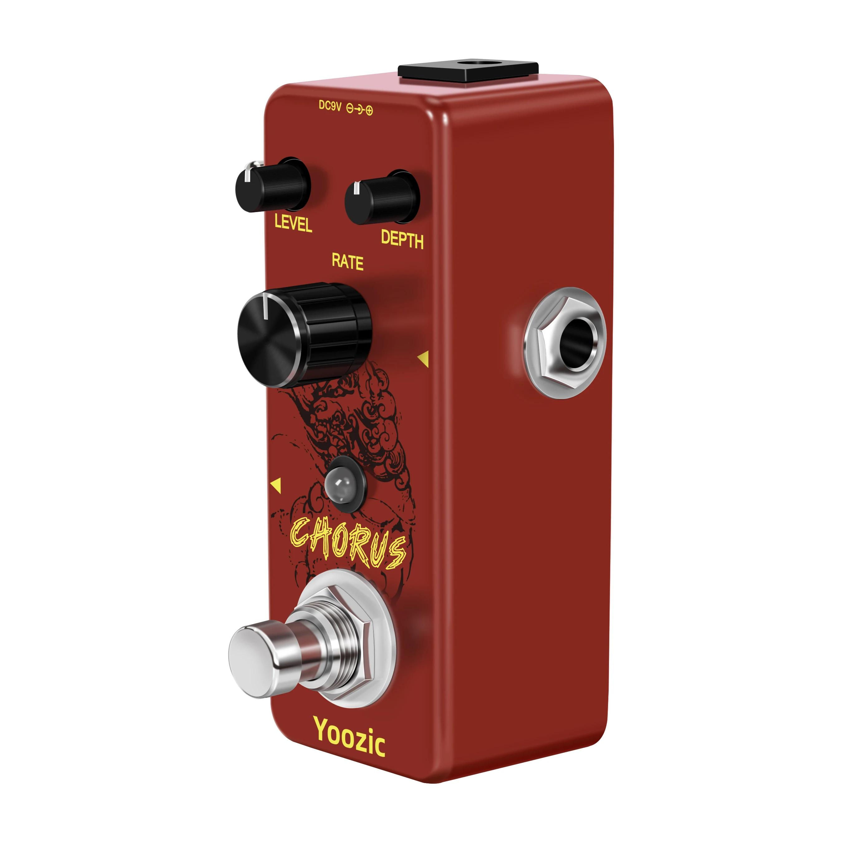 Yoozic LEF-304 Guitar Analog Chorus Pedal Ensemble King Level Depth Knob High Warm Clear Chorus Sound With BBD Chip True Bypass