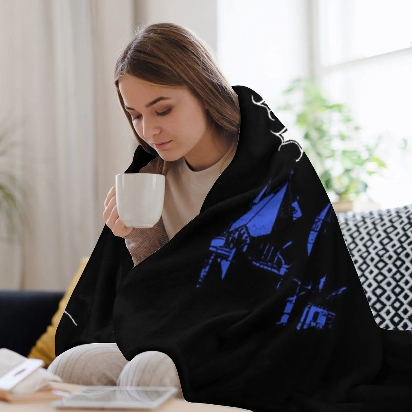 Mayhem - Норвегия Band Оригинальный логотип Fanart De Mysteriis Dom Sathanas Плед Симпатичные тонкие