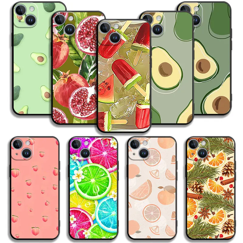 

Fruit Avocado For iphone 14 13 12 11 Pro X XR XS Max 8 Plus Mini Silicon Case