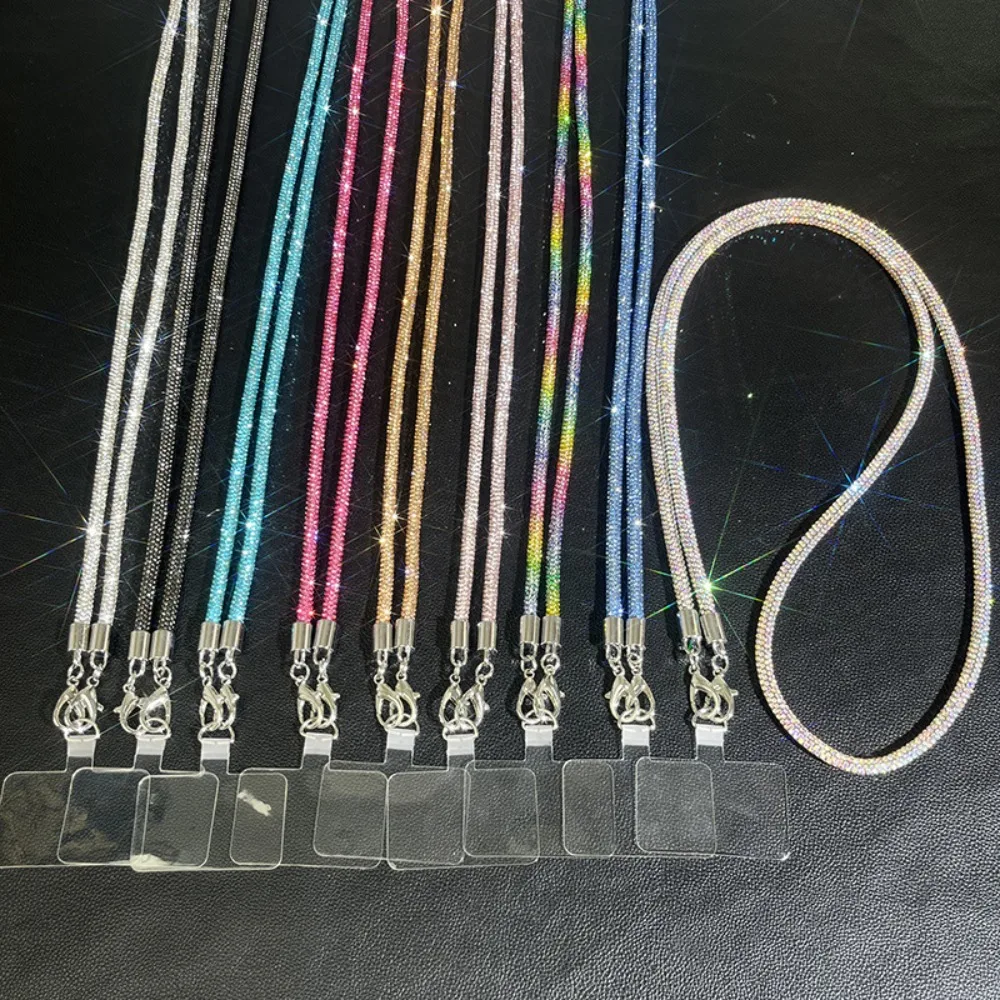 Модный Блестящий шнурок для телефона со стразами