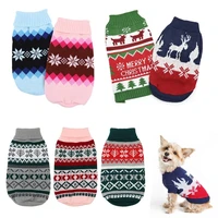 dog clothes soft woolen dog sweater pet christmas clothes warm winter cat dogs knitwear small medium french bulldog