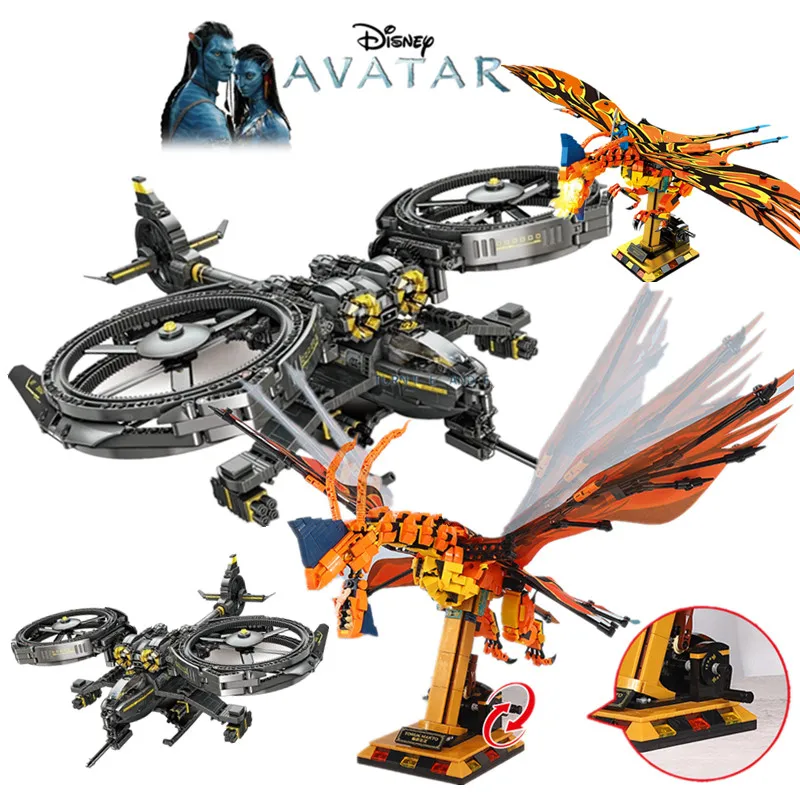 

Disney Avatar World of Pandora Stars Dragon Space Wars Army Military Toys Aircraft Fighter Plane Building Blocks Bricks Kid