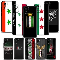 phone case for redmi 6 6a 7 7a 8 8a 9 9a 9c 9t 10 10c k40 k40s k50 pro plus gaming tpu case cover syria flag syrian flag