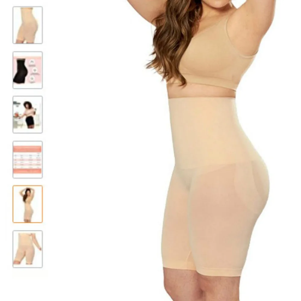 

Women Shapewear High Waist Shorts Tummy Slimming Body Shaper Waist Trainer Butt Lifter Seamless Flat Belly Panties Weight Loss