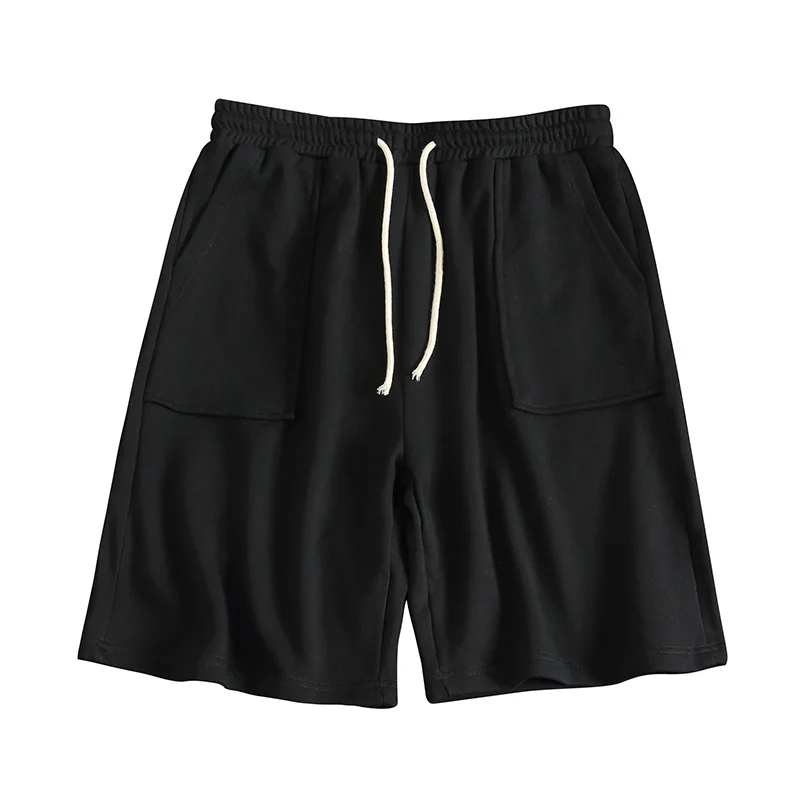 

2022 New Korean Fashion Trend Youth Casual Shorts Pants Men'S Loose Solid Color 5-Point Trousers Sweatpants In Summer
