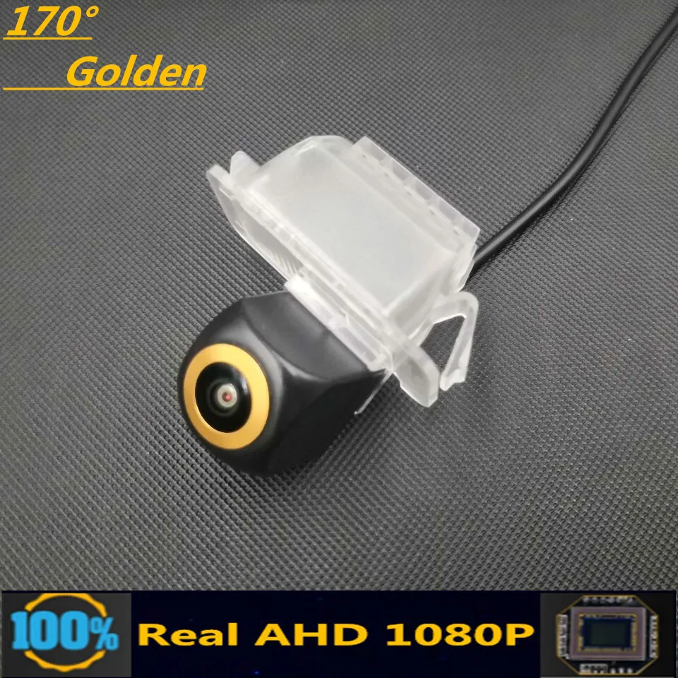 

170° AHD 1080P Golden Lens Reverse Car Vehicle Camera For Ford Fiesta sedan 2013 2014 2015 2016 2017 2018 Rear View Monitor