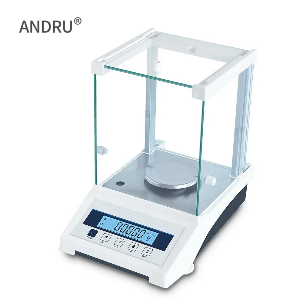 

Analytical Balance 120g 0.0001g 0.1mg Laboratory Weigh Scale External Calibration