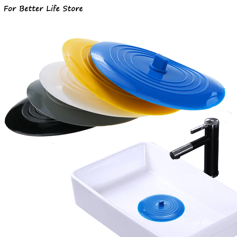 

1PC 70G 15cm Silicone Water Sink Plug Drain Cover Leakage-proof Washroom Kitchen Bathtub Stopper Large Strainer Bathroom Supply