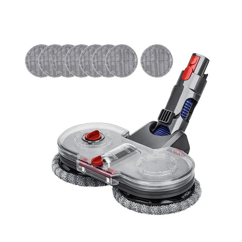 

Mop Attachment For Dyson V7 V8 V10 V11vacuum Cleaner, Electric Floor Mop With Removable Water Tank And 8 Washable Mops
